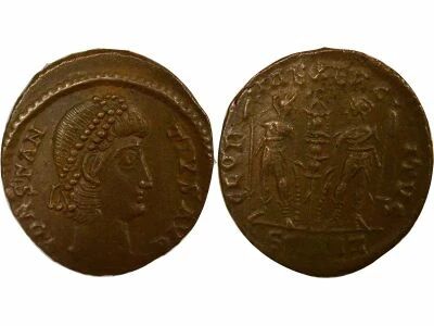 Constantius II - Nummus, Soldiers & Standard - 337 / 341 Antioch