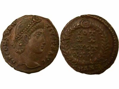 Constantius II - Nummus, Twenty-Year Wishes - 347 / 348 Antioch