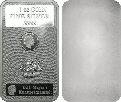 Cook Islands 1 Dollar Bounty - 1 Oz Silver 2021