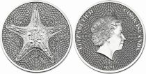 Cook Islands 1 Dollar Starfish - Elizabeth II - 1 Oz Silver 2021