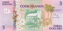 Cook Islands 3 Dollars - ND (1992) - Replacement - P.7