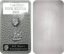 Cookinseln 1 Dollar Bounty - 1 Oz Silver 2021