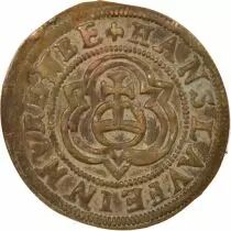 Copper Counter Token, with Globus cruciger - Nuremberg