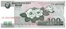 Corea 100 Won Flowers - 2008