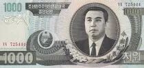 Corea 1000 won - Kim Il Sung - 2002 - P.45a