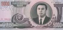 Corea 5000 won Kim Il Sung