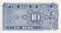 Corea del Norte 10 Jeon- Blue - 1962 - UNC - P.28
