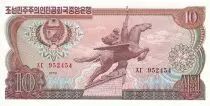 Corea del Norte 10 won - Statue Chollima - Factory - 1978 - UNC - P.20a
