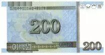 Corea del Norte 200 Won Flowers - 2005