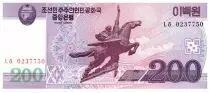 Corea del Norte 200 Won Statue Chollima - 2008