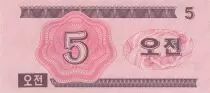 Corea del Norte 5 Chon Pink - 1988