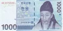 Corea del Sud 1000 Won - Yi Hwang - (ND) 2007 - P.57