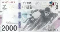 Corea del Sud 2000 Won Winter Olympics Games - 2018