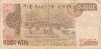Corea del Sud 5000 Won - Yi - ND (1983) - P.48