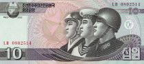 Corée du Nord 10 Won - Militaires - 2002 - NEUF - P.59