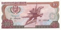 Corée du Nord 10 won - Statue Chollima - Usine - 1978 - NEUF - P.20b