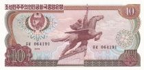 Corée du Nord 10 won - Statue Chollima - Usine - 1978 - P.20e