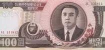 Corée du Nord 100 won - Kim Il Sung - 1922 - P.43