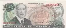Costa Rica 100 Colones - Ricardo Jiménez - Palace of Justice - 1993 - Series H