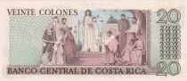 Costa Rica 20 Colones - Ricardo Jim&eacute;nez - Justice - April 7, 1983 - Series C