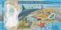 Costa Rica 2000 Colones - Mauro Fernandez Acuna - Shark - 2018(2020) - Polymer