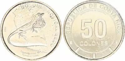 Costa Rica 50 Colones - Anole - 2023