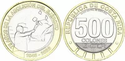 Costa Rica 500 Colones - Abolition de l\'Arm�e - 2023 - SPL