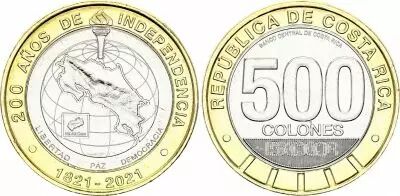 Costa Rica 500 Colones Bicentenaire de l\'Ind�pendance - 2021 - SPL