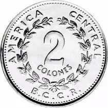 Costa Rica Lot 6 pi&egrave;ces 5 Centimos &agrave; 2 Colones COSTA RICA 1953 &agrave; 1990