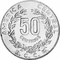 Costa Rica Lot 6 pi&egrave;ces 5 Centimos &agrave; 2 Colones COSTA RICA 1953 &agrave; 1990