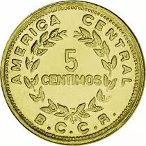 Costa Rica Lot 6 pi&egrave;ces 5 Centimos &agrave; 2 Colones COSTA RICA 1953 &agrave; 1990