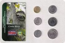 Costa Rica Série de 6 Monnaies - Années Variées