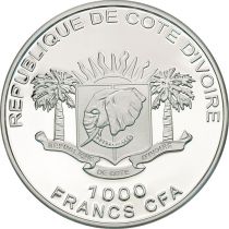 Côte d\'Ivoire 1 000 Francs 2011 - Tigre aux dents de sabre