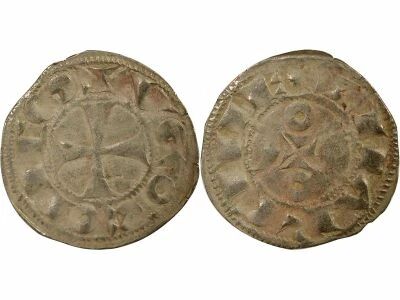 County of La Marche, Hugues IX / X - Silver Denier - 1199 / 1249