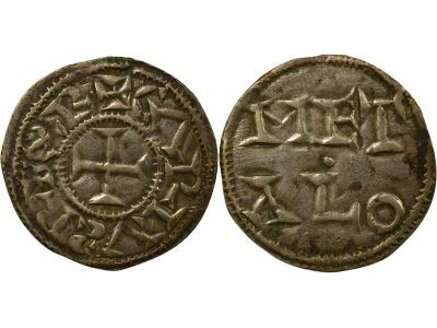 County of Poitou - Silver Denier, in the name of Charles - 1050 / 1150 Melle