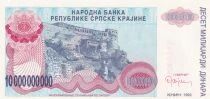 Croacia 10 000 000 000 Dinara - Coat of arms - fortress of knin - 1993 - A serie