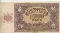 Croacia 1000 Kuna - young girl - mountains - 20-05-1941 - Serial K