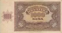 Croacia 1000 Kuna - Young girl - Mountains - 26-05-1941 - Serial C