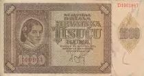 Croacia 1000 Kuna - Young girl - Mountains - 26-05-1941 - Serial D