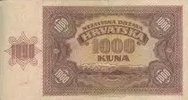 Croacia 1000 Kuna - Young girl - Mountains - 26-05-1941 - Serial D