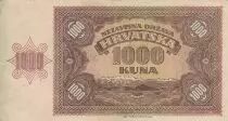 Croacia 1000 Kuna - Young girl - Mountains - 26-05-1941 - Serial G