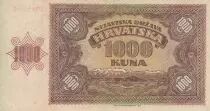 Croacia 1000 Kuna - Young girl - Mountains - 26-05-1941 - Serial H