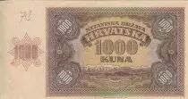 Croacia 1000 Kuna - Young girl - Mountains - 26-05-1941 - Serial K