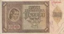 Croacia 1000 Kuna - Young girl - Mountains - 26-05-1941 - Serial P