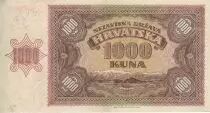 Croacia 1000 Kuna - Young girl - Mountains - 26-05-1941 - Serial P
