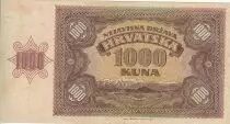 Croacia 1000 Kuna - Young girl - Mountains - 26-05-1941 - Serial R