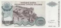 Croacia 500 000 000 Dinara - Armoiries - Ch&acirc;teau - 1993 - Serial A
