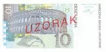 Croatia 10 Kuna J. Dobrila - Pula arena