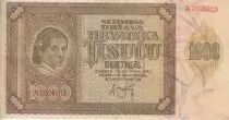 Croatia 1000 Kuna - Young girl - Mountains - 26-05-1941 - Serial A