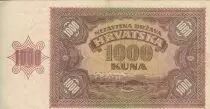 Croatia 1000 Kuna - Young girl - Mountains - 26-05-1941 - Serial A